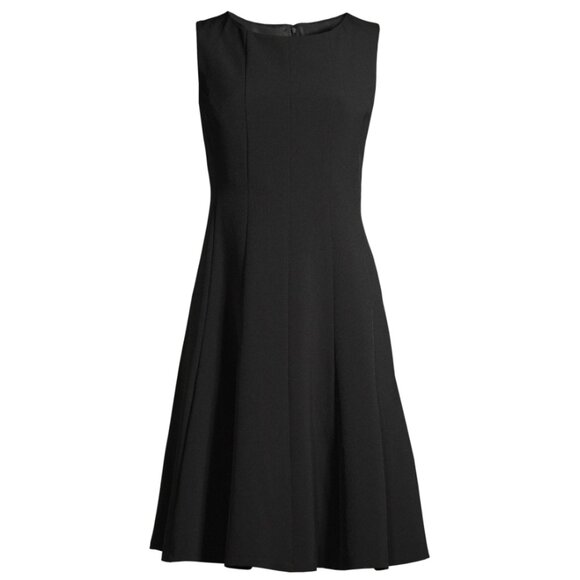 Black Label by Evan-Picone Sleeveless Fit + Flare Dress, Size 8, Black BRAND NEW - Picture 2 of 5
